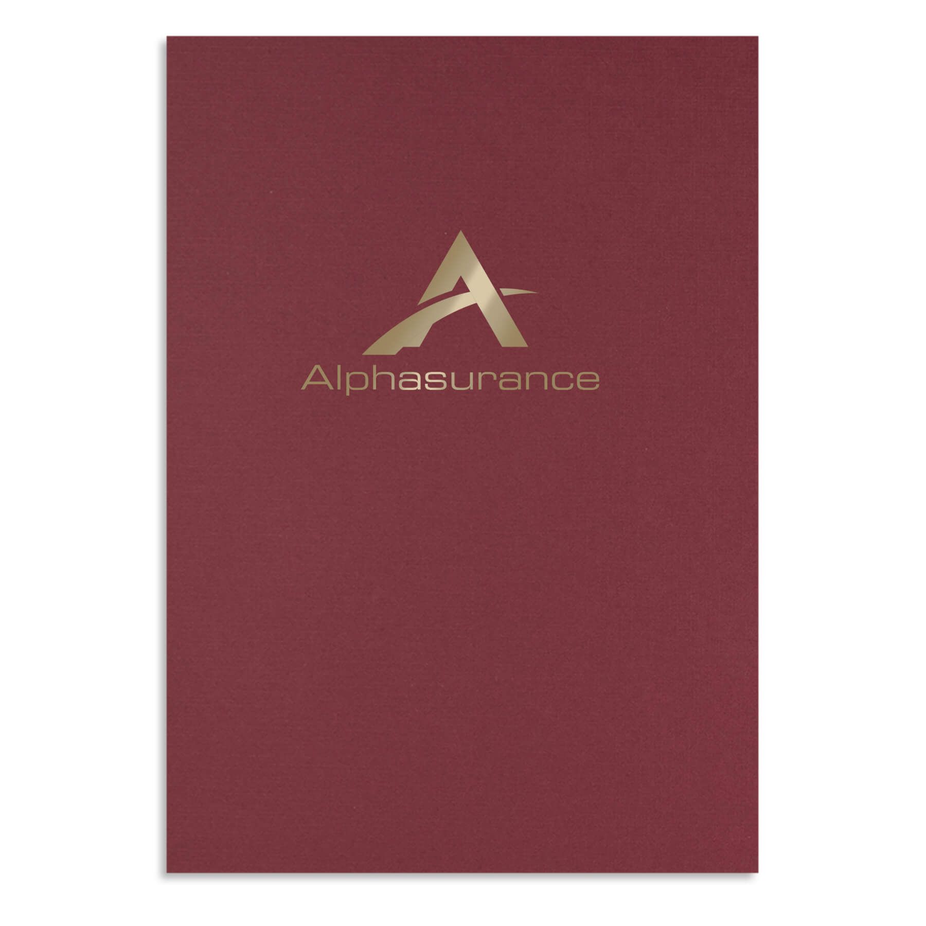 Burgundy Imprinted